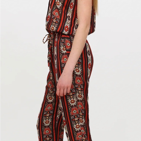 ISABEL MARANT ETOILE TAD PRINTED CREPE DE CHINE JUMPSUIT - Picture 6 of 13